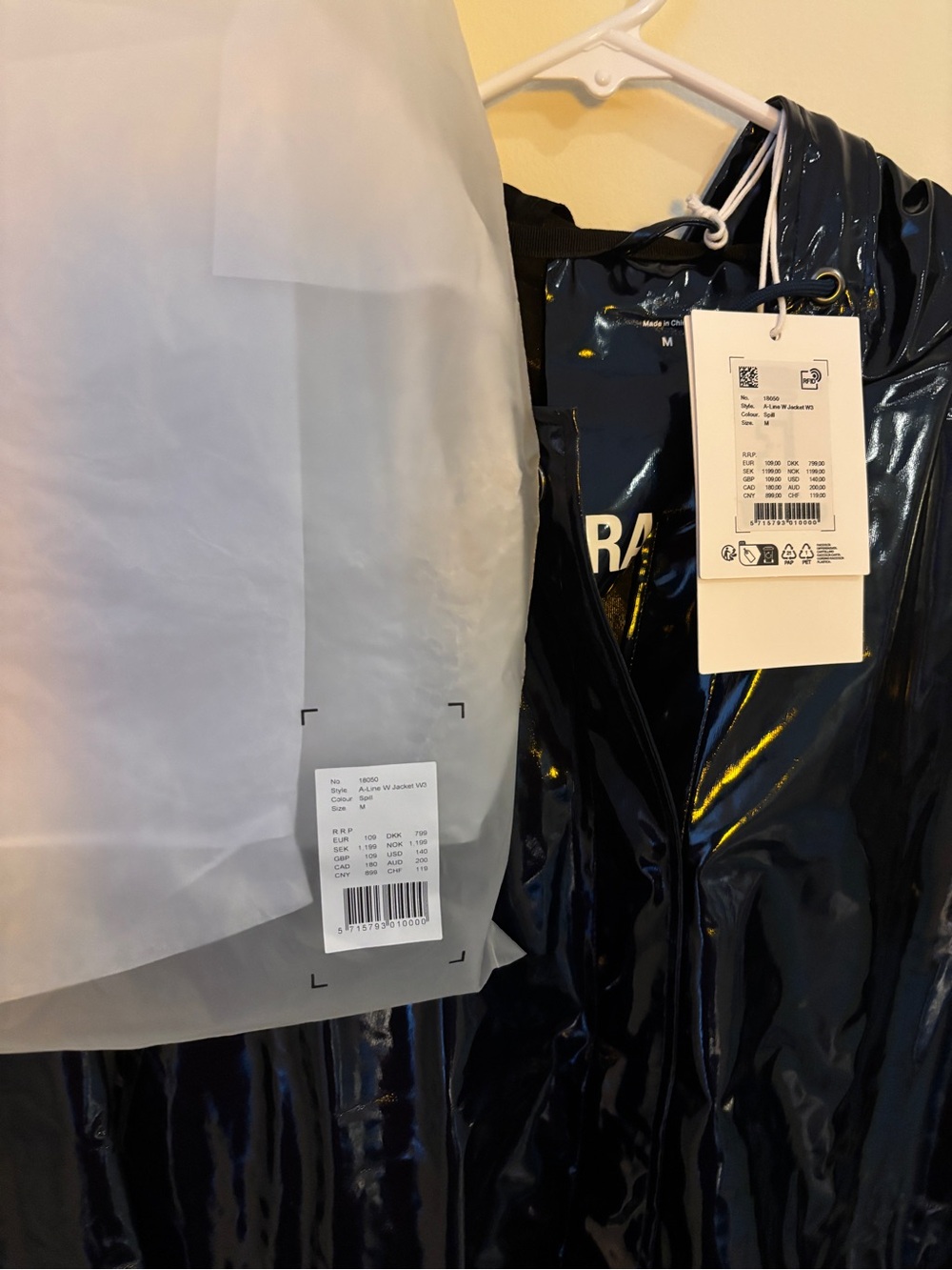 Rains A-Line Women’s Jacket, Spill - Picture 6 of 14